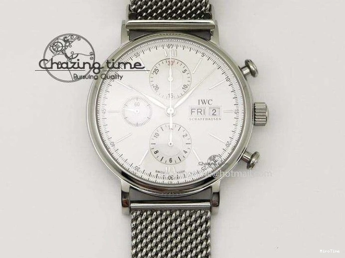 MIROTIME 0116 Fashionable Mark XVIII IW327002 V6F Best Edition White Dial On Black Leather Strap A 7312